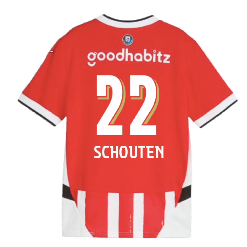 2024-2025 PSV Eindhoven Home Shirt (Kids) (Schouten 22)