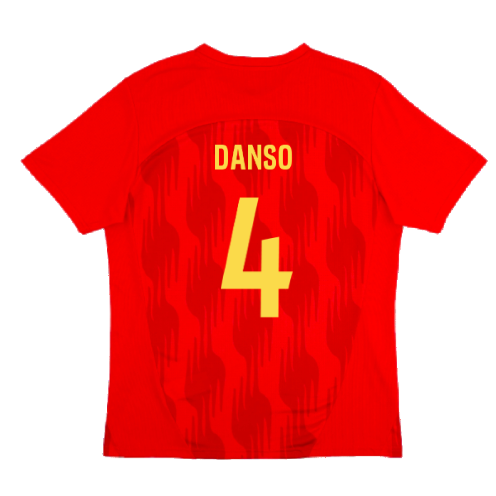 2024-2025 Racing Lens Pre-Match Shirt (Red) (Danso 4)