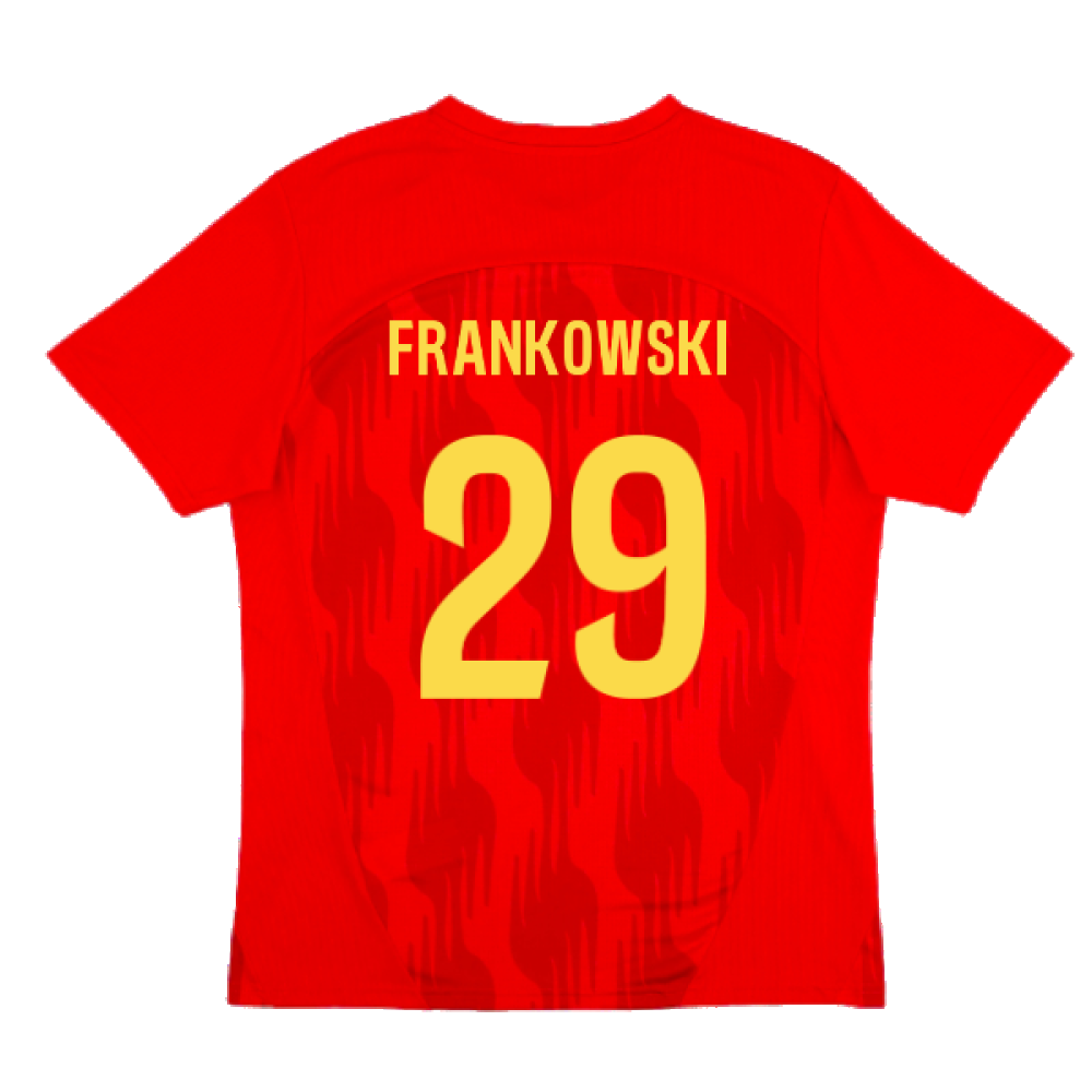 2024-2025 Racing Lens Pre-Match Shirt (Red) (Frankowski 29)