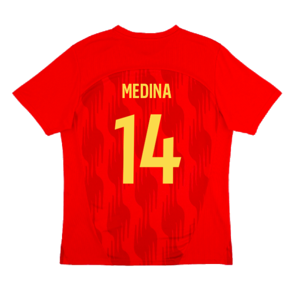 2024-2025 Racing Lens Pre-Match Shirt (Red) (Medina 14)