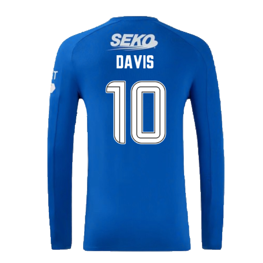 2024-2025 Rangers Long Sleeve Home Shirt (Davis 10)