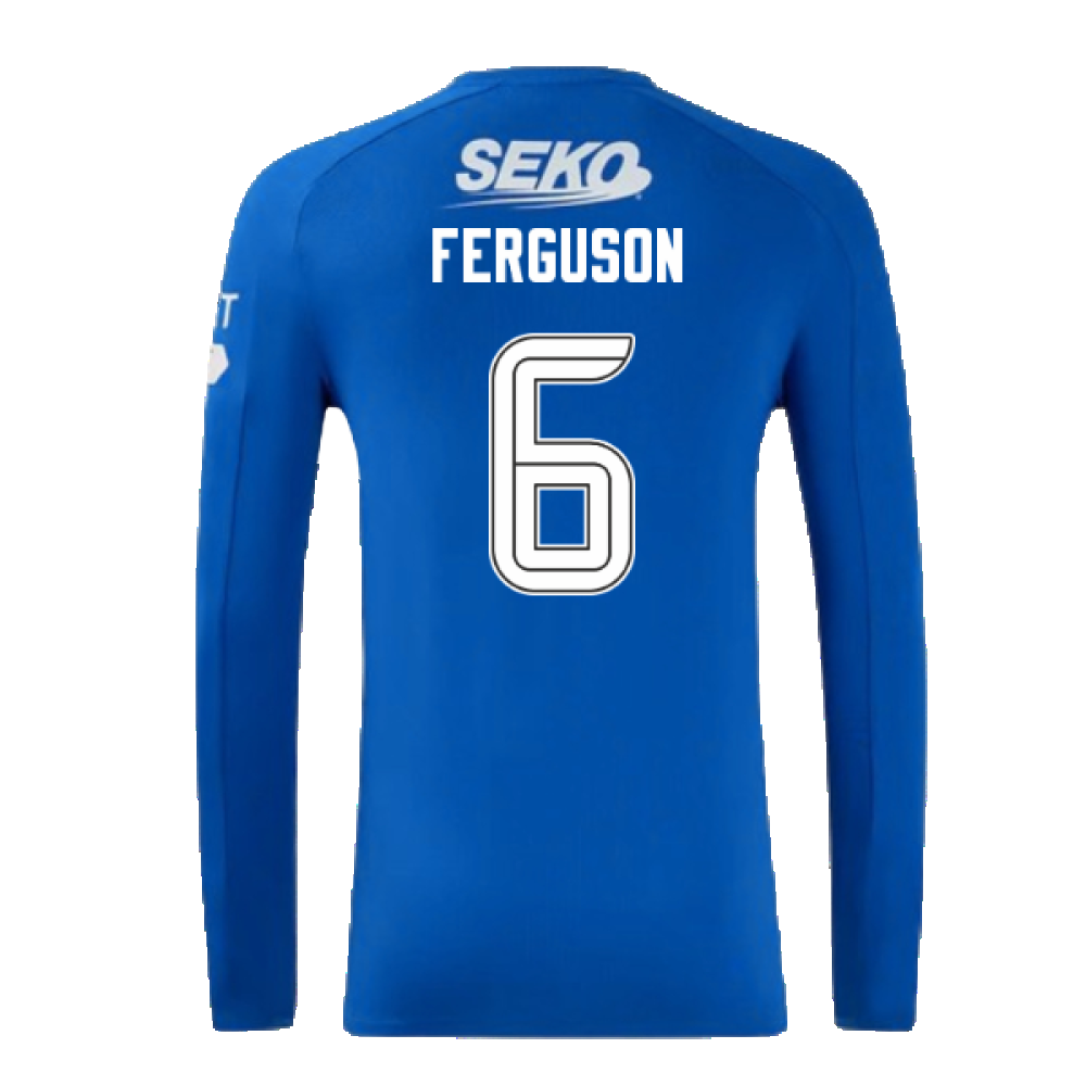 2024-2025 Rangers Long Sleeve Home Shirt (Ferguson 6)