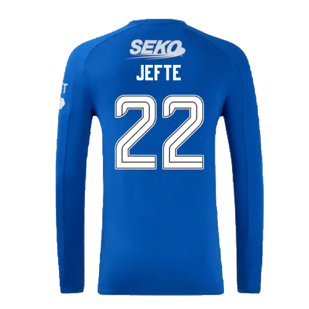 2024-2025 Rangers Long Sleeve Home Shirt (Jefte 22)