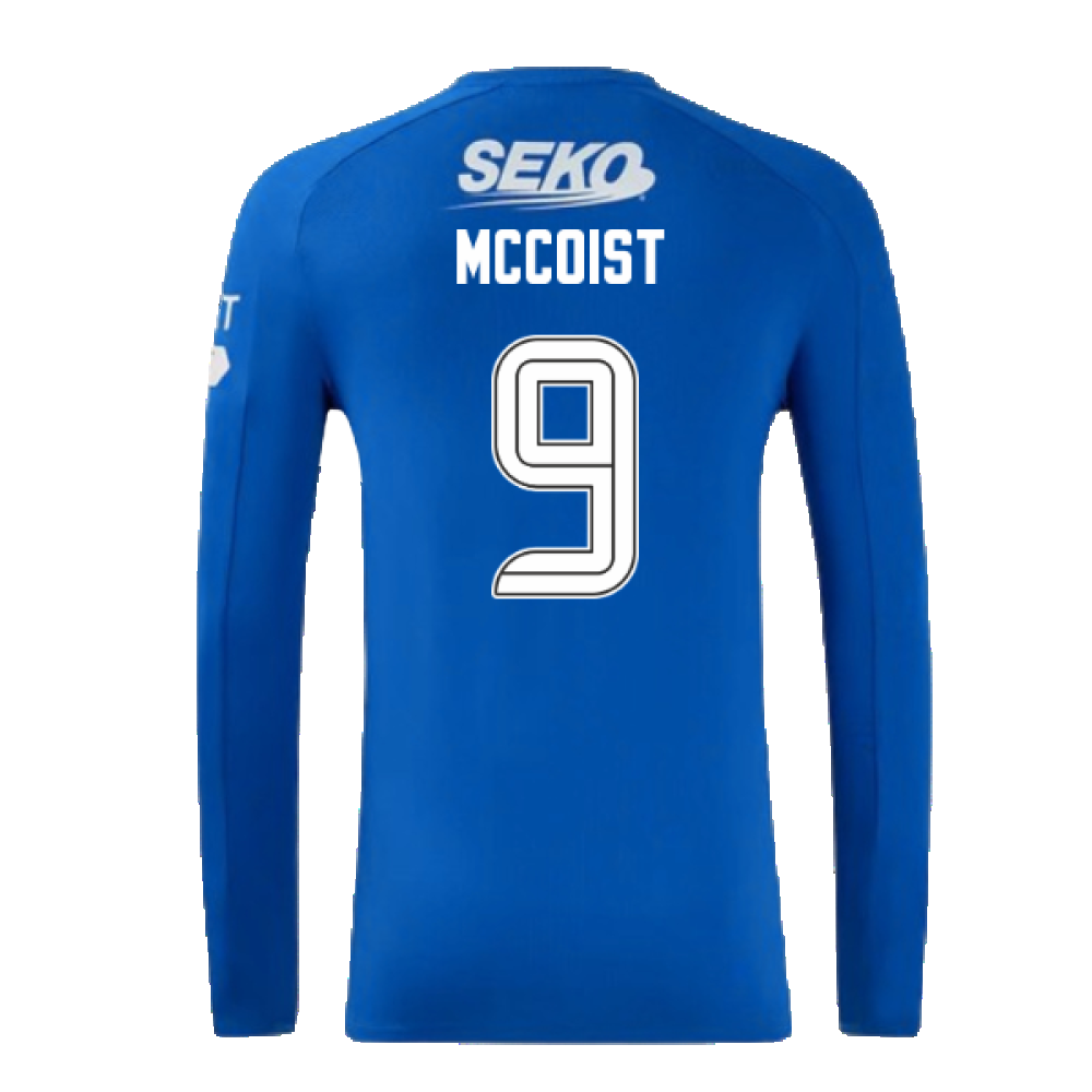 2024-2025 Rangers Long Sleeve Home Shirt (McCoist 9)