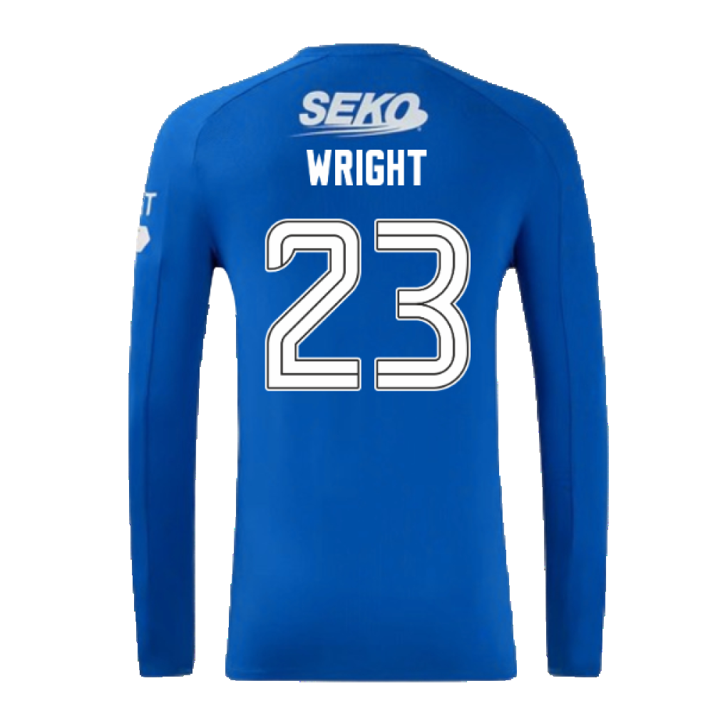 2024-2025 Rangers Long Sleeve Home Shirt (Wright 23)