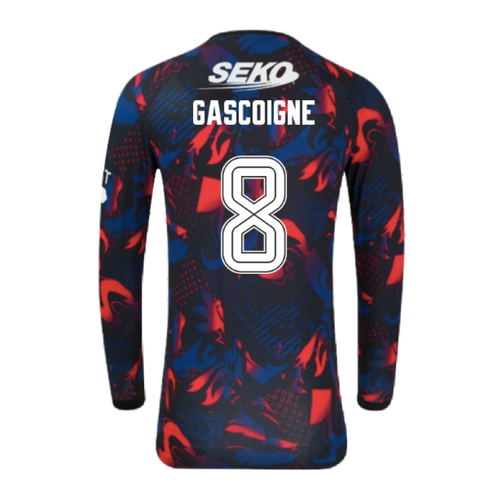 2024-2025 Rangers Long Sleeve Third Shirt (Gascoigne 8)