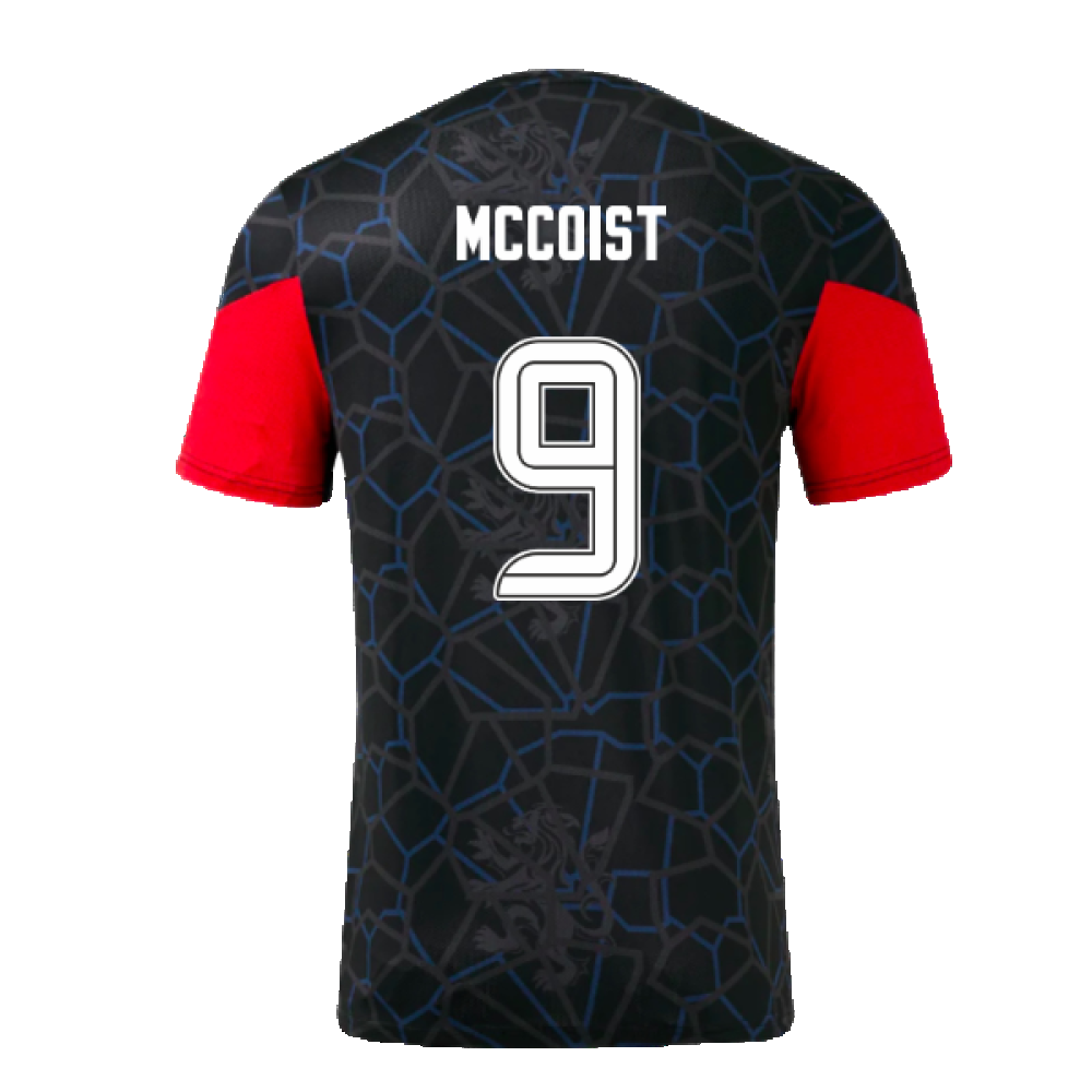 2024-2025 Rangers Third Matchday Tee (Black) (McCoist 9)