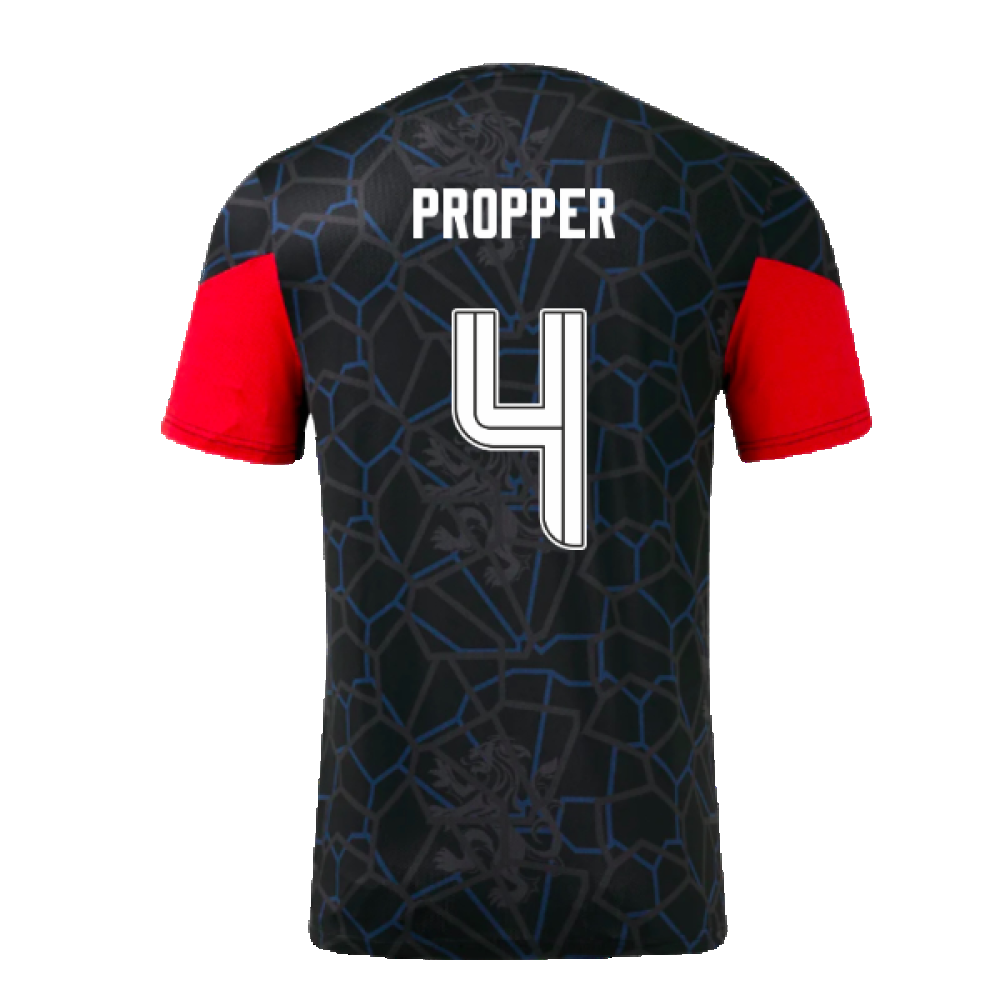 2024-2025 Rangers Third Matchday Tee (Black) (Propper 4)