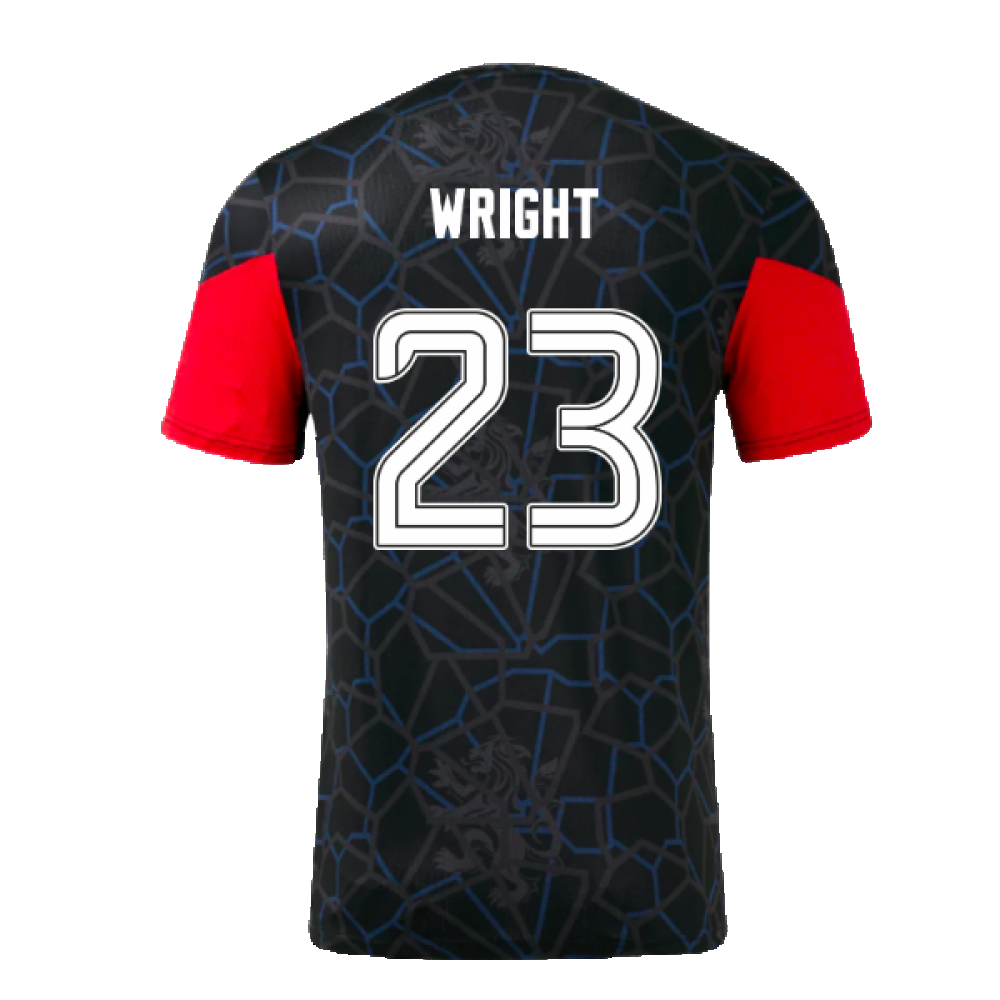 2024-2025 Rangers Third Matchday Tee (Black) (Wright 23)