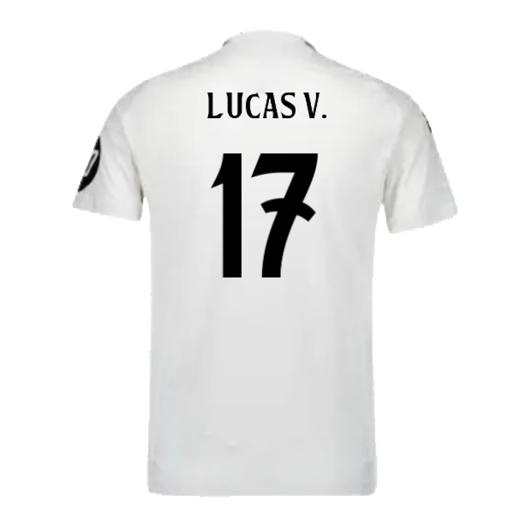 2024-2025 Real Madrid Authentic Home Shirt (Lucas V. 17)