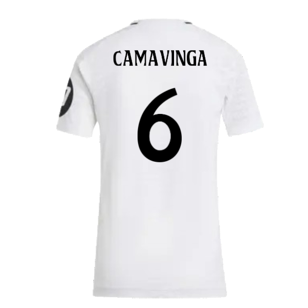 2024-2025 Real Madrid Authentic Home Shirt (Womens) (Camavinga 6)