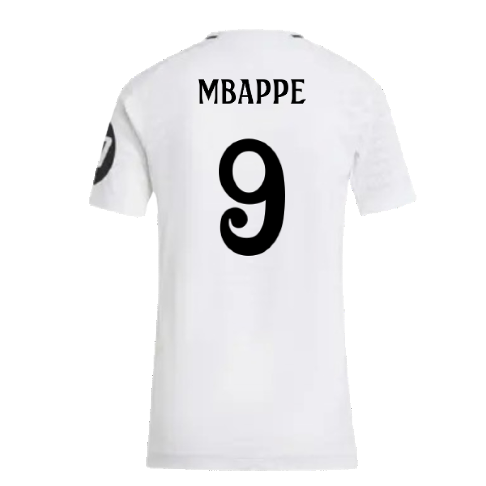 2024-2025 Real Madrid Authentic Home Shirt (Womens) (Mbappe 9)