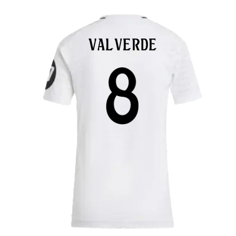 2024-2025 Real Madrid Authentic Home Shirt (Womens) (Valverde 8)