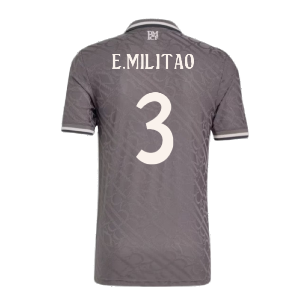 2024-2025 Real Madrid Authentic Third Shirt (E.Militao 3)