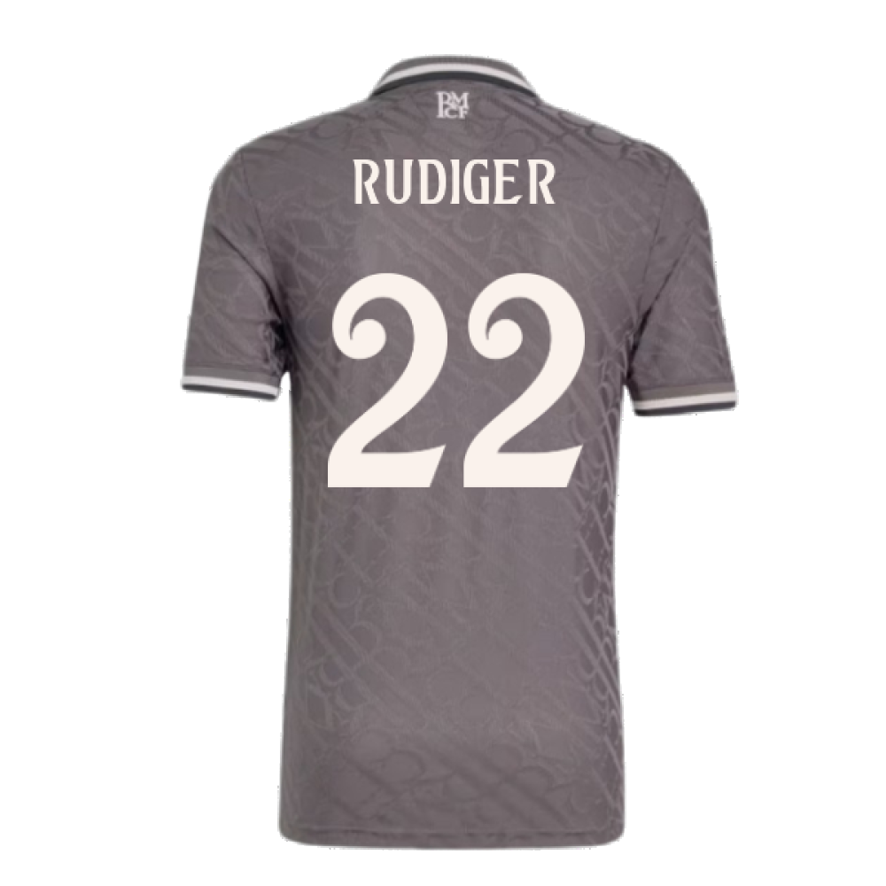 2024-2025 Real Madrid Authentic Third Shirt (Rudiger 22)