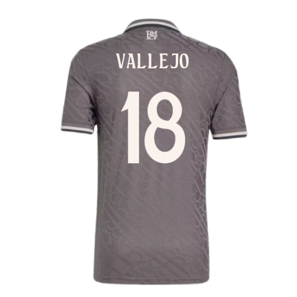 2024-2025 Real Madrid Authentic Third Shirt (Vallejo 18)