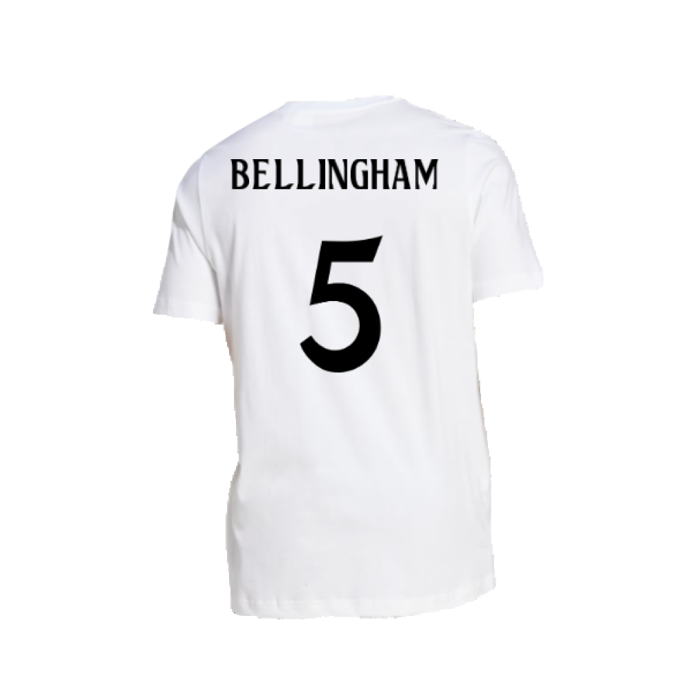 2024-2025 Real Madrid DNA Graphic Tee (White) (Bellingham 5)