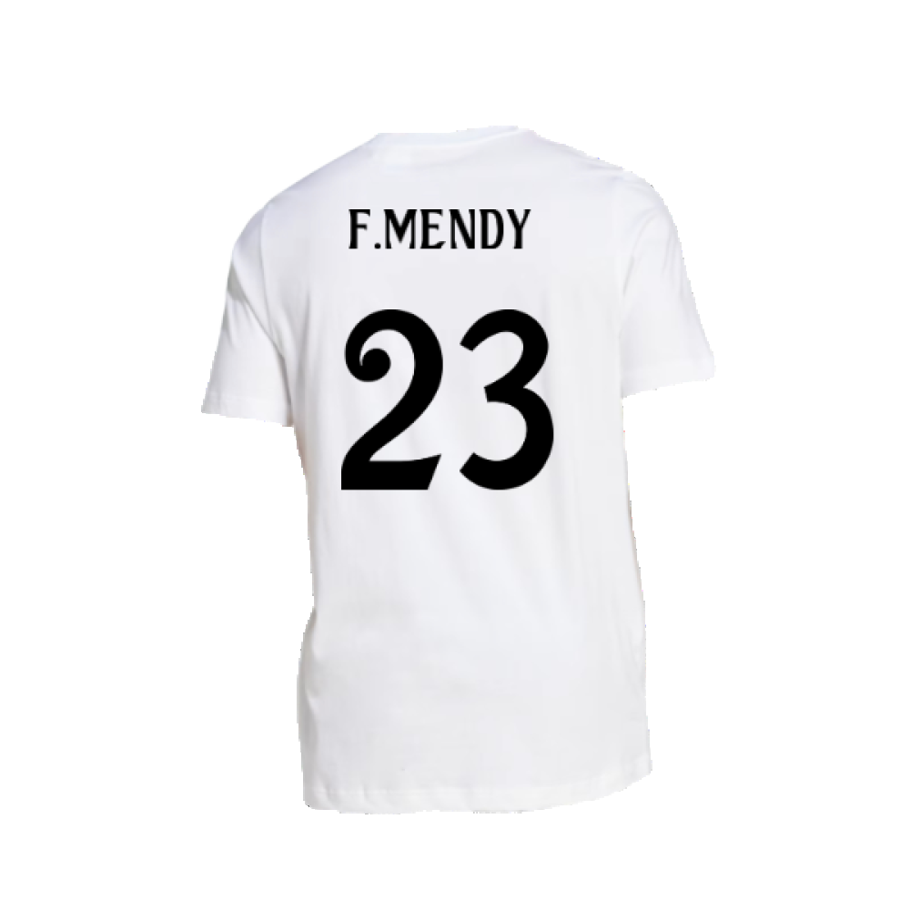 2024-2025 Real Madrid DNA Graphic Tee (White) (F.Mendy 23)