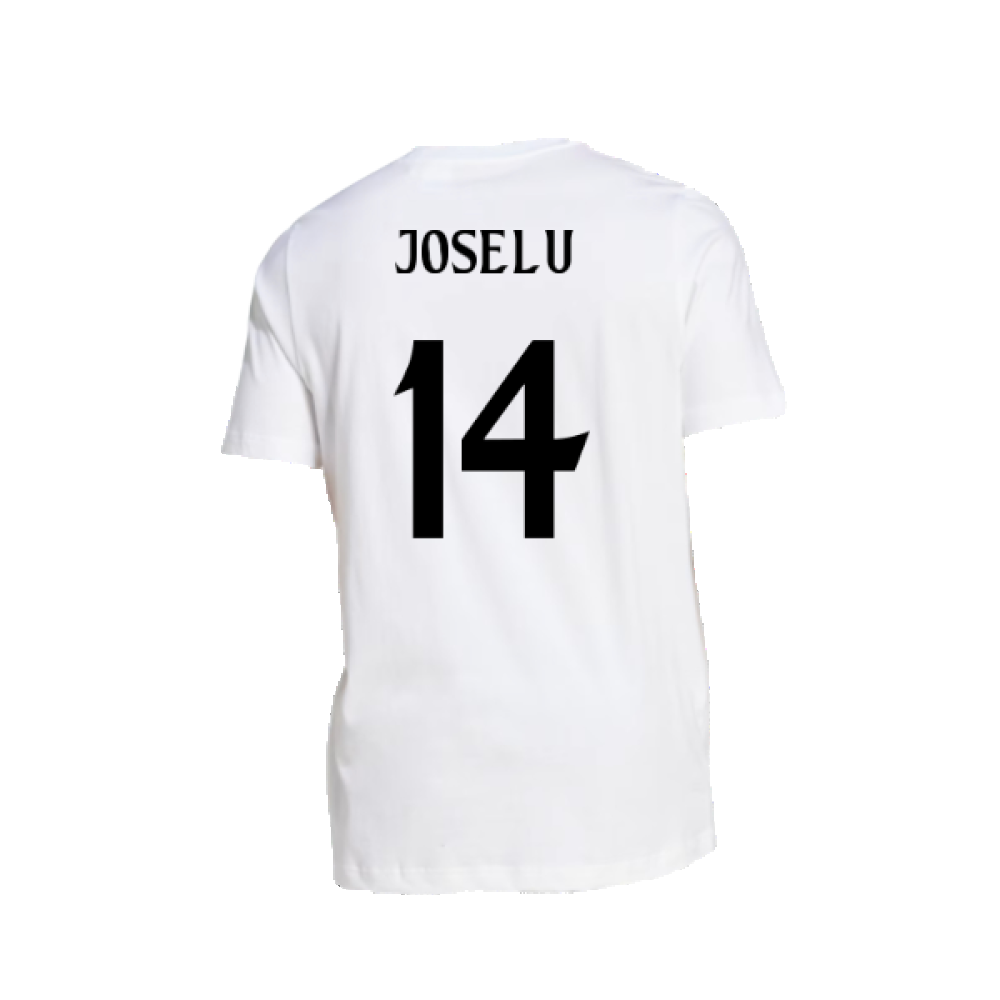 2024-2025 Real Madrid DNA Graphic Tee (White) (Joselu 14)