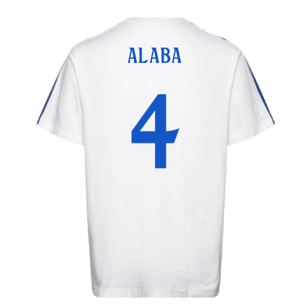 2024-2025 Real Madrid DNA Tee (White) (Alaba 4)
