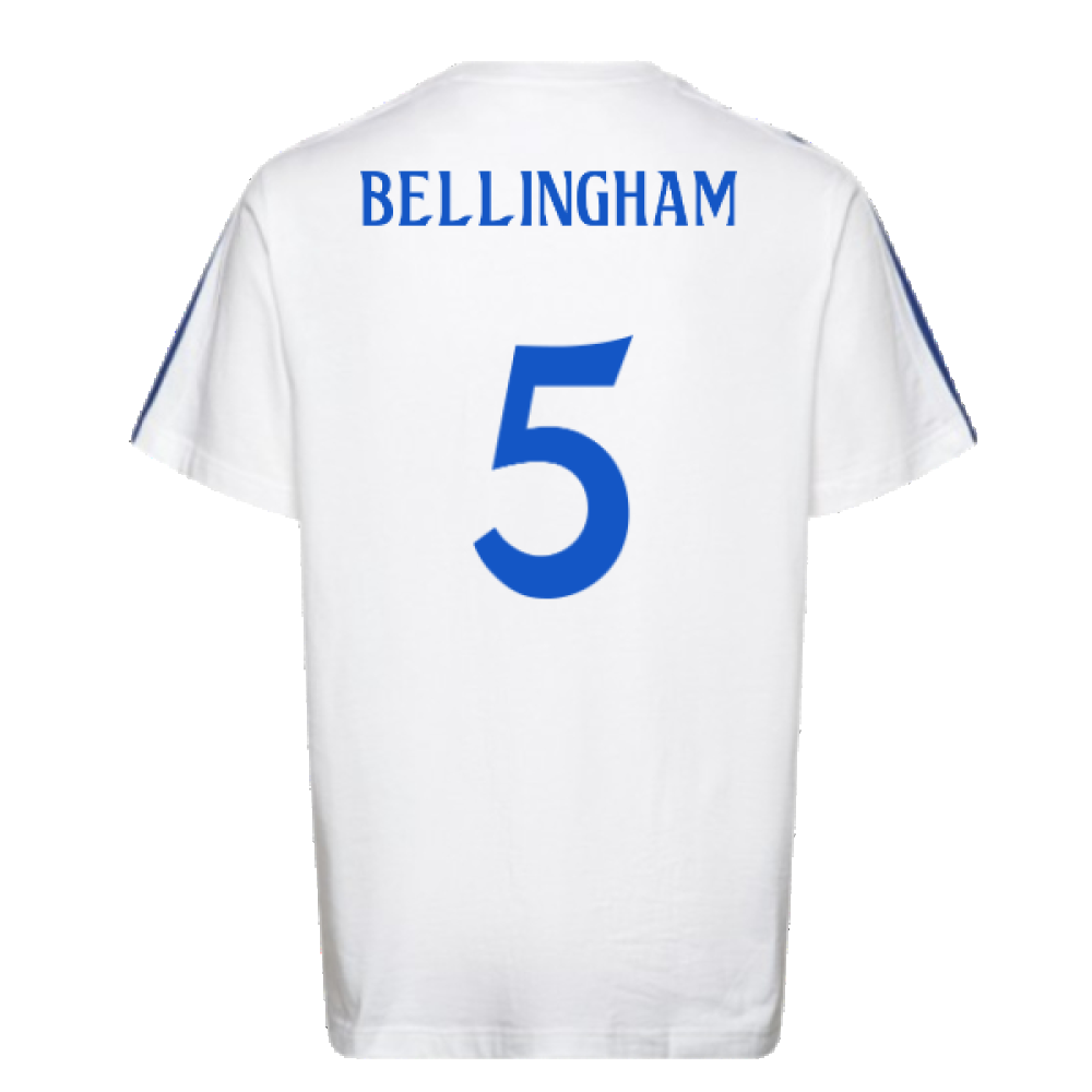 2024-2025 Real Madrid DNA Tee (White) (Bellingham 5)