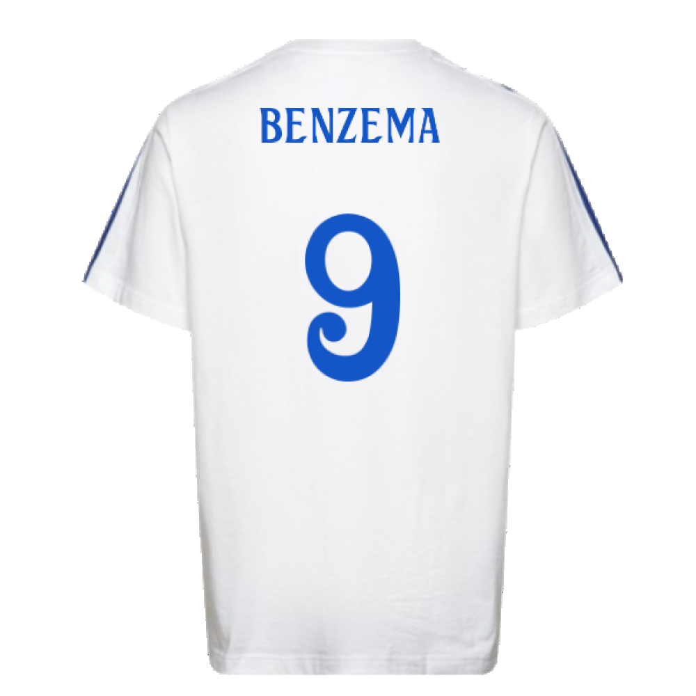 2024-2025 Real Madrid DNA Tee (White) (Benzema 9)