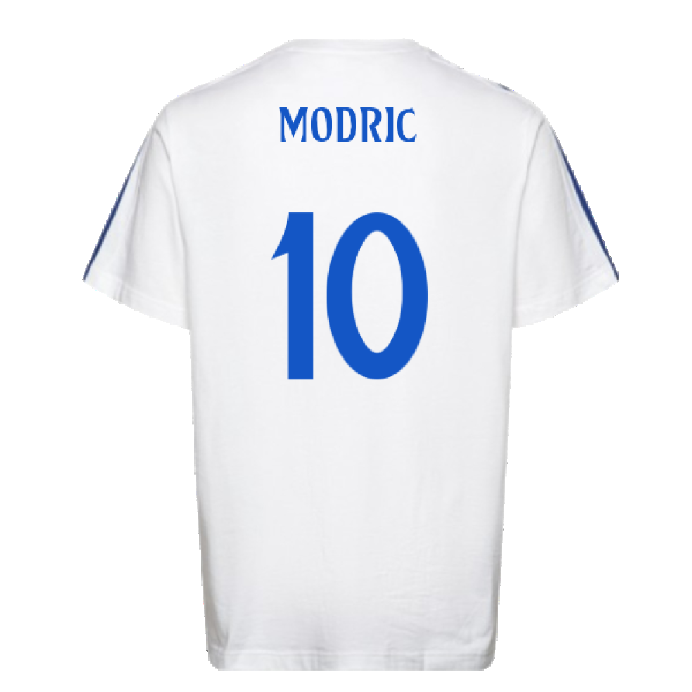 2024-2025 Real Madrid DNA Tee (White) (Modric 10)