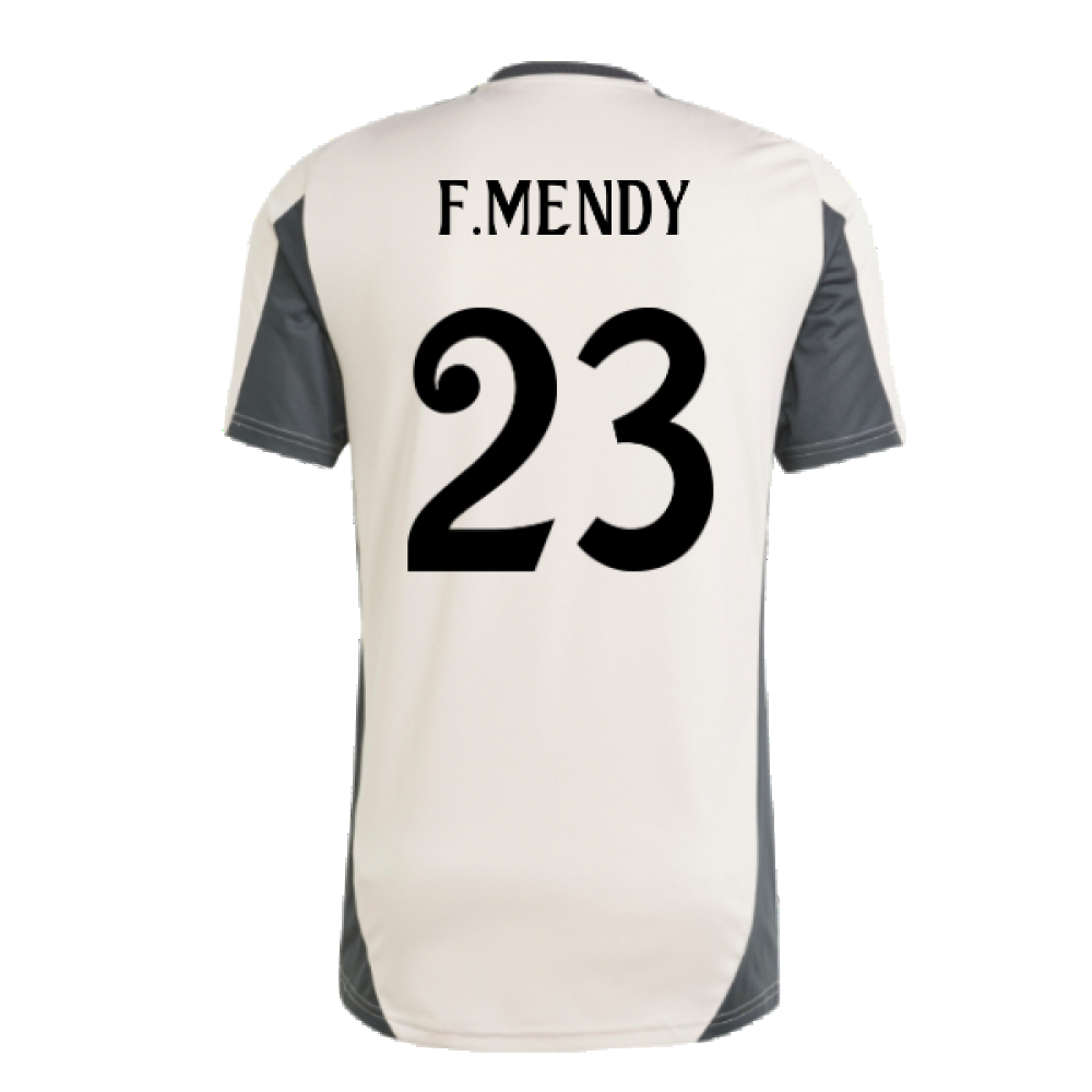 2024-2025 Real Madrid EU Training Jersey (Putty Mauve) (F.Mendy 23)