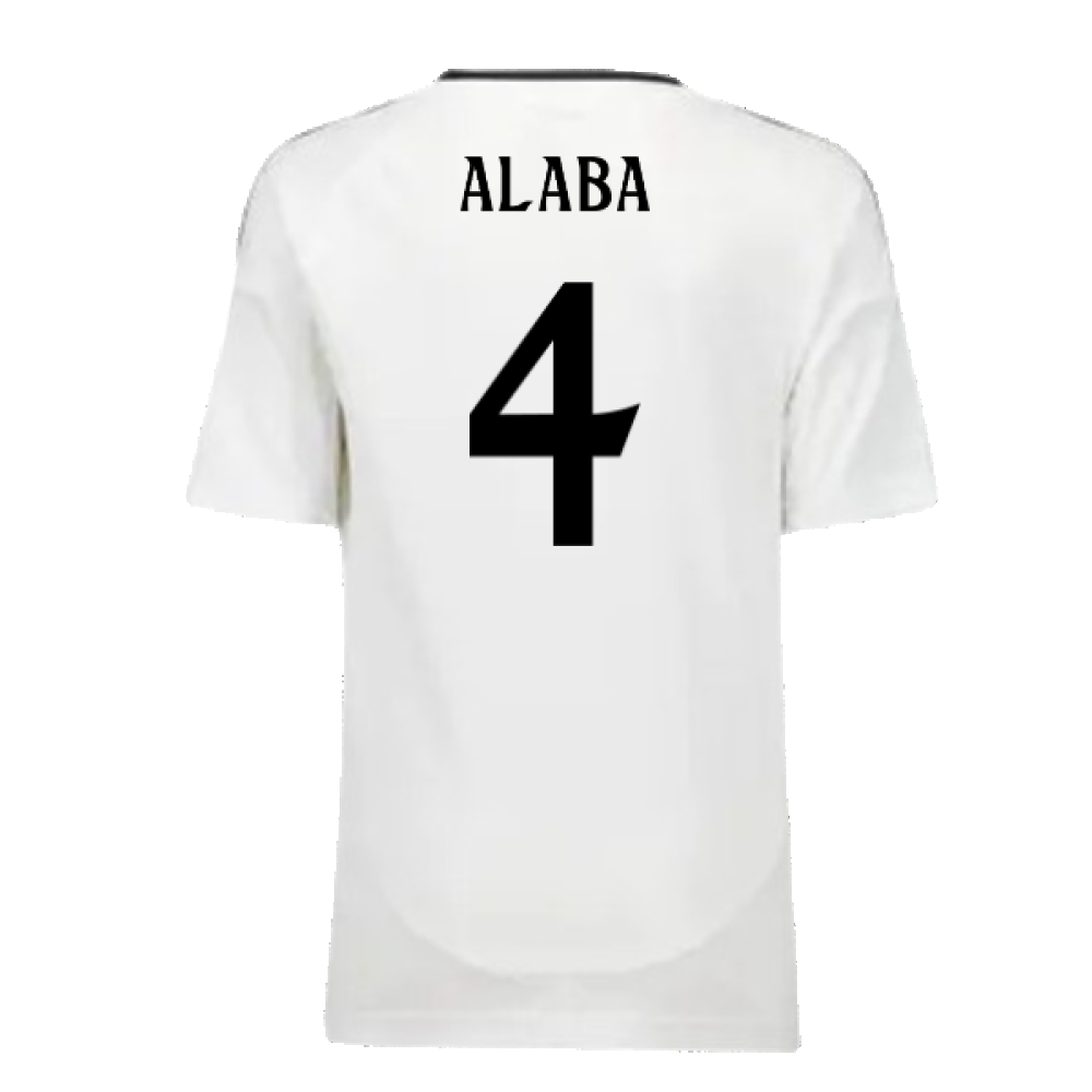 2024-2025 Real Madrid Home Youth Kit (Alaba 4)