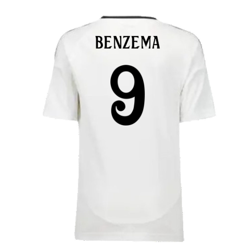 2024-2025 Real Madrid Home Youth Kit (Benzema 9)