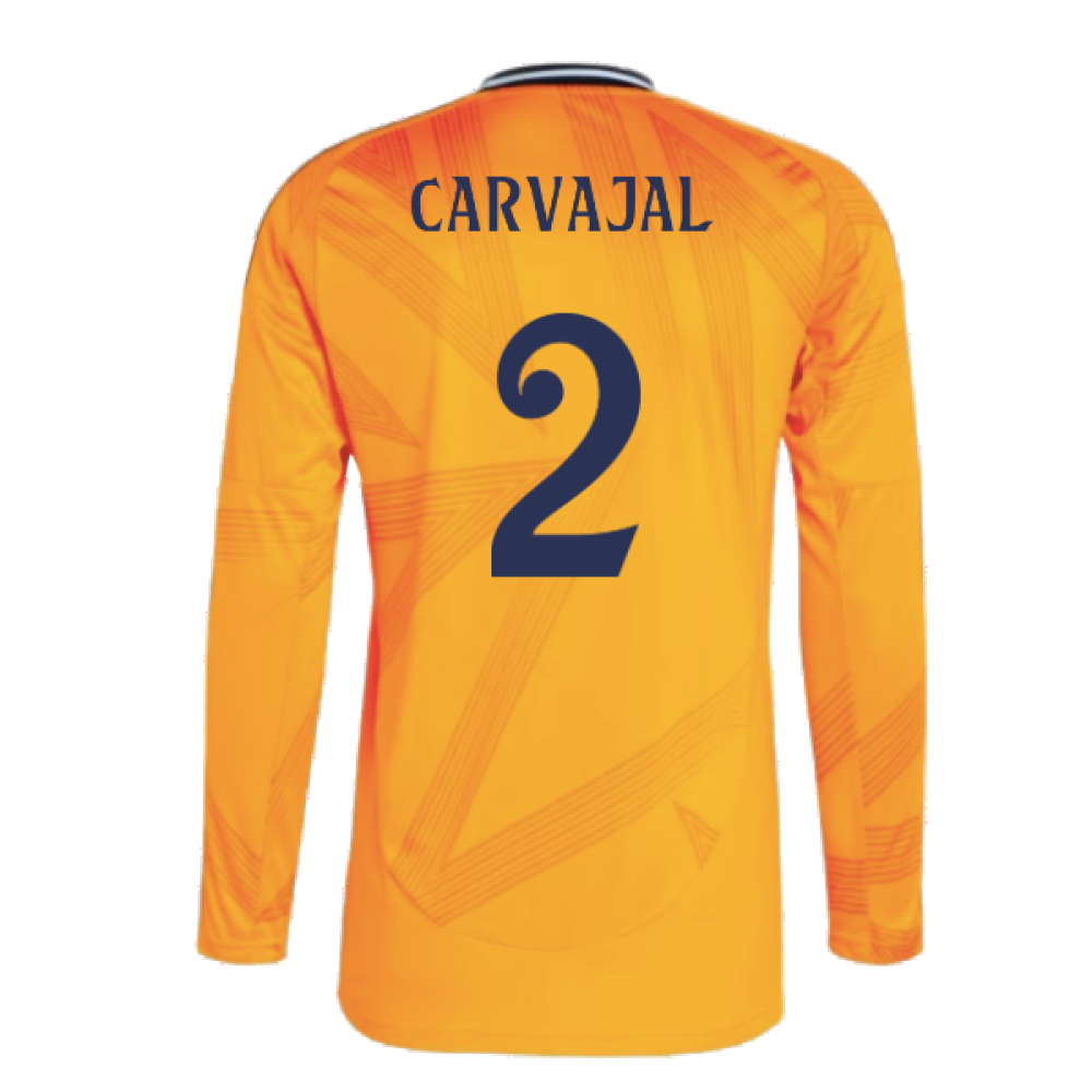 2024-2025 Real Madrid Long Sleeve Away Shirt (Carvajal 2)