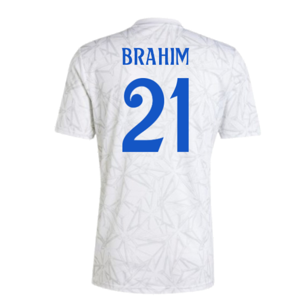 2024-2025 Real Madrid Pre-Match Shirt (White) (Brahim 21)
