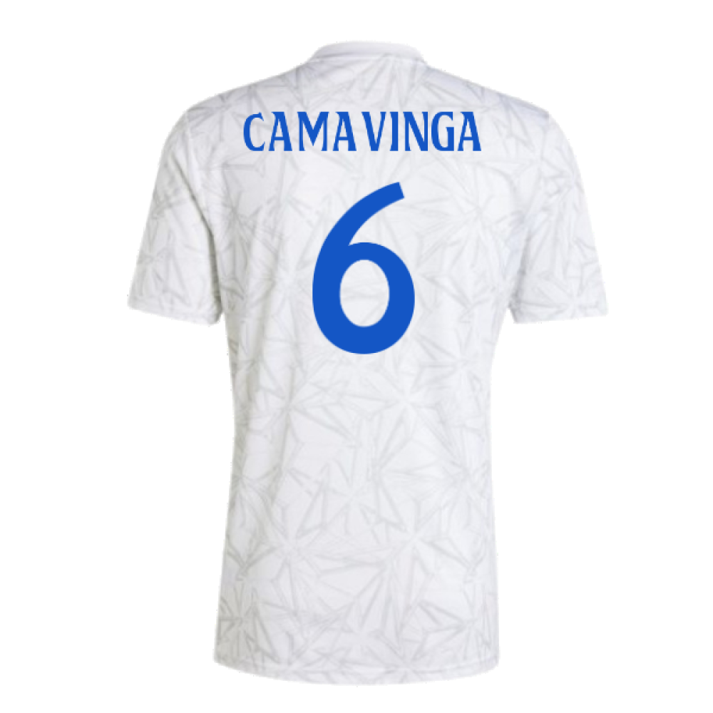 2024-2025 Real Madrid Pre-Match Shirt (White) (Camavinga 6)