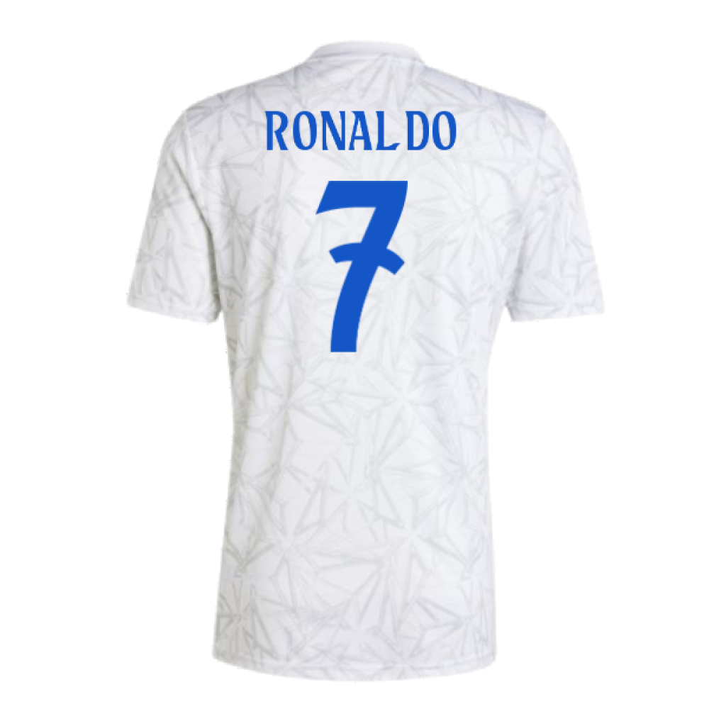 2024-2025 Real Madrid Pre-Match Shirt (White) (Ronaldo 7)