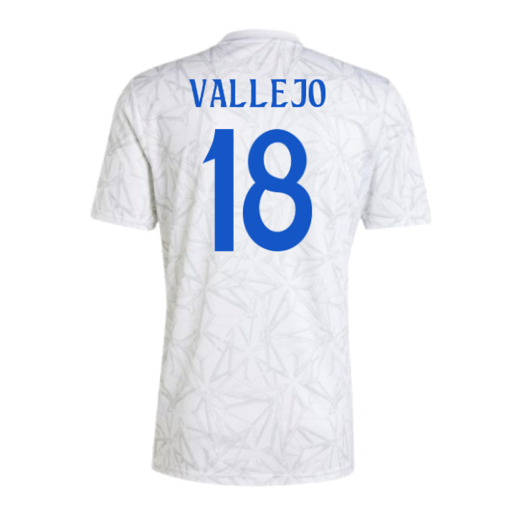 2024-2025 Real Madrid Pre-Match Shirt (White) (Vallejo 18)