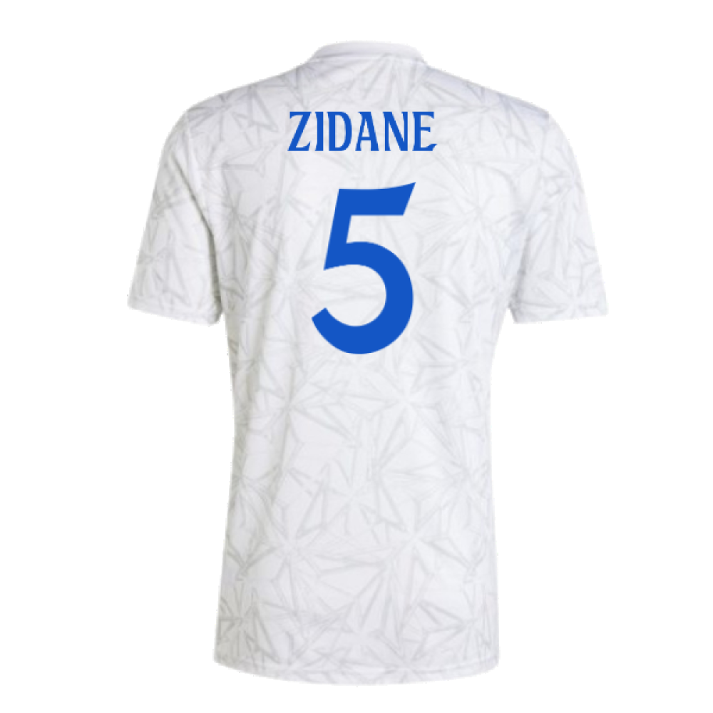 2024-2025 Real Madrid Pre-Match Shirt (White) (Zidane 5)