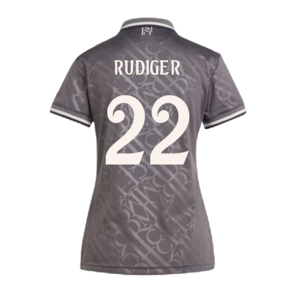 2024-2025 Real Madrid Third Shirt (Womens) (Rudiger 22)