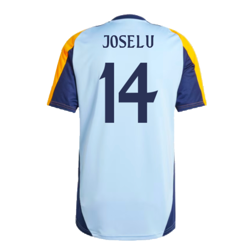 2024-2025 Real Madrid Training Shirt (Glow Blue) (Joselu 14)