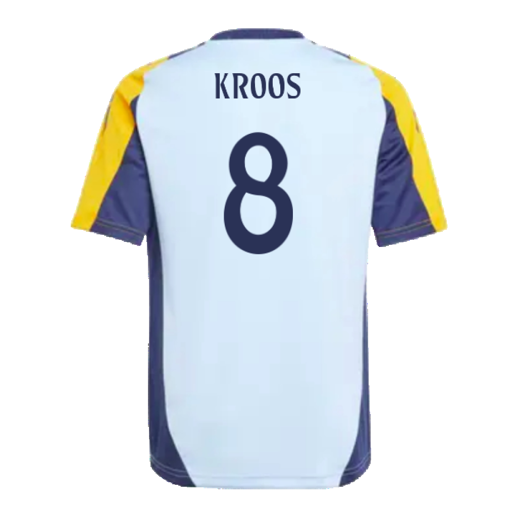 2024-2025 Real Madrid Training Shirt (Glow Blue) - Kids (Kroos 8)