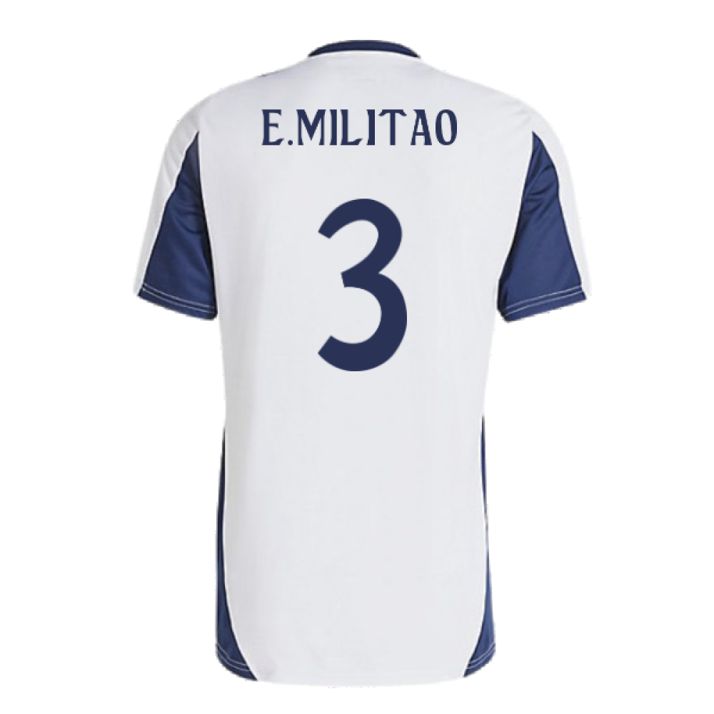 2024-2025 Real Madrid Training Shirt (White) (E.Militao 3)