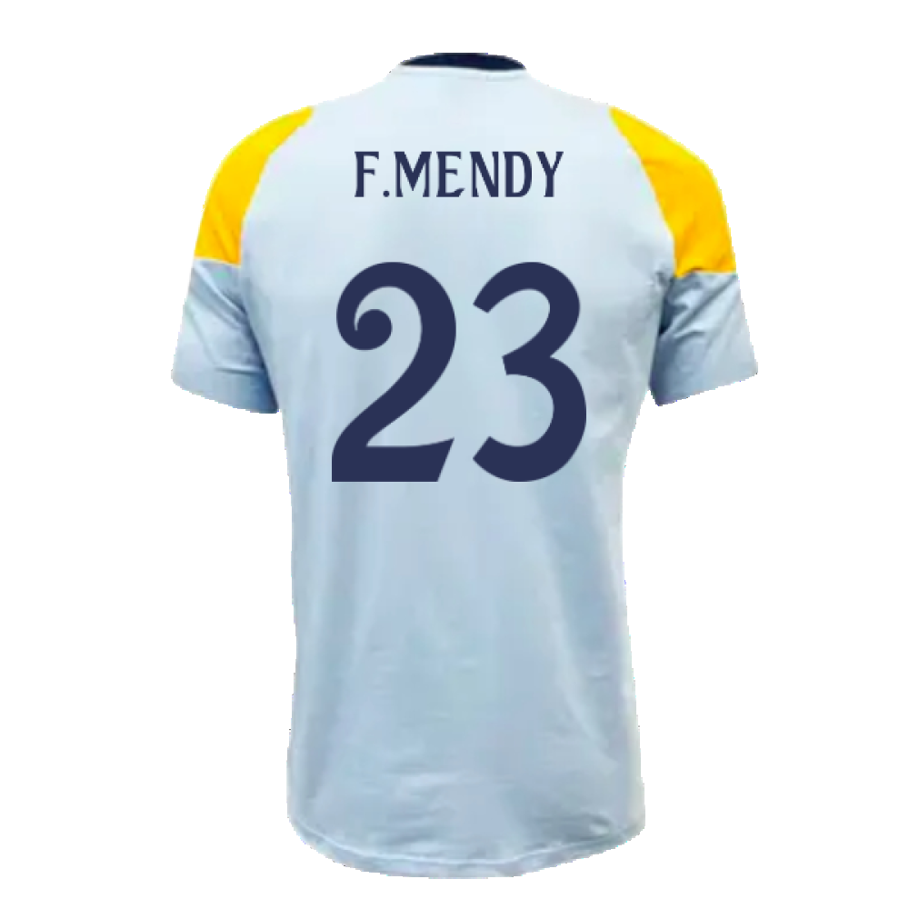 2024-2025 Real Madrid Training Tee (Glow Blue) (F.Mendy 23)