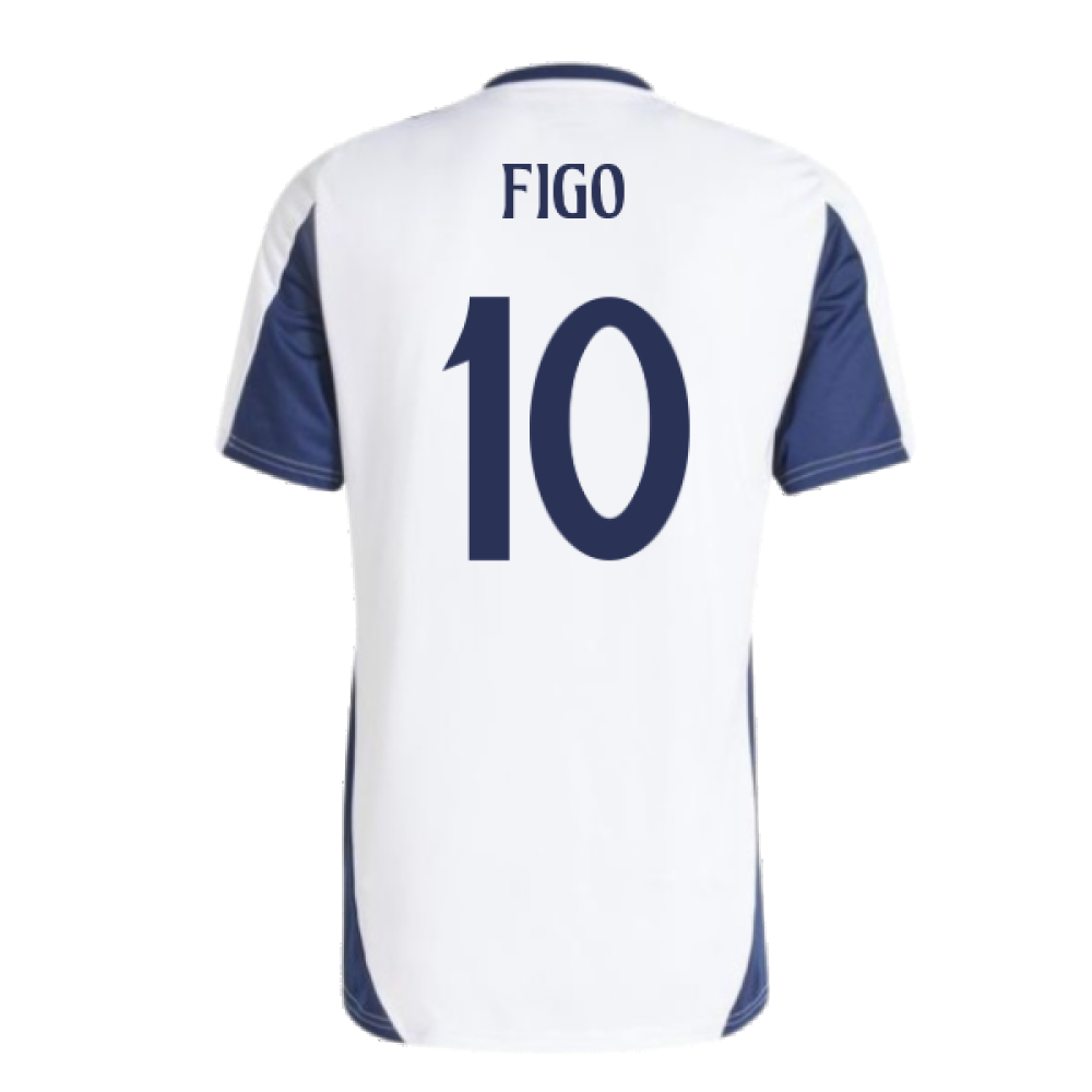 2024-2025 Real Madrid Training Tee (White) (Figo 10)