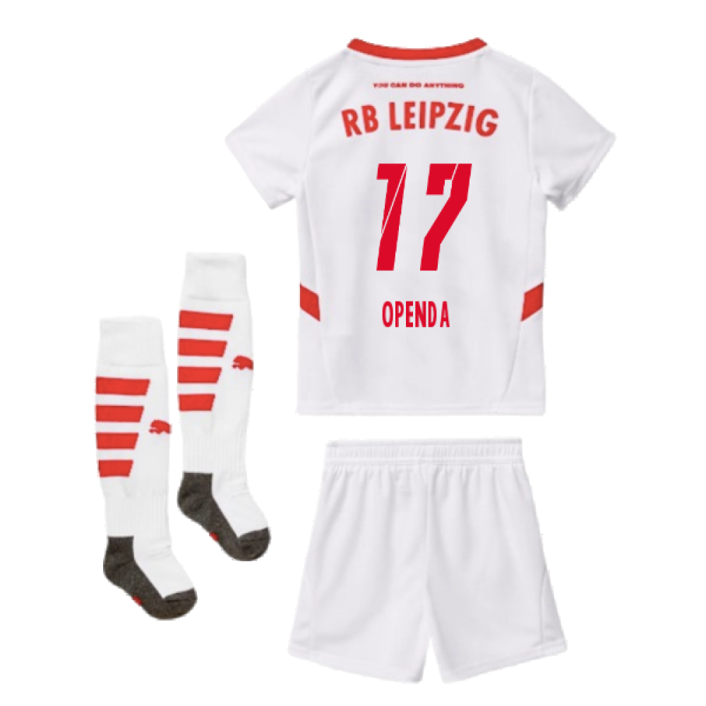 2024-2025 Red Bull Leipzig Home Mini Kit (Openda 17)