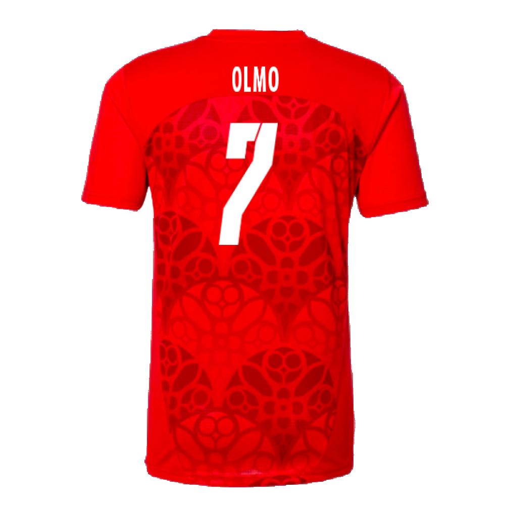 2024-2025 Red Bull Leipzig Pre-Match Shirt (Red) (Olmo 7)