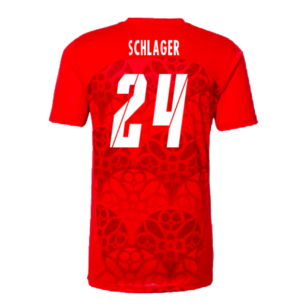 2024-2025 Red Bull Leipzig Pre-Match Shirt (Red) (Schlager 24)