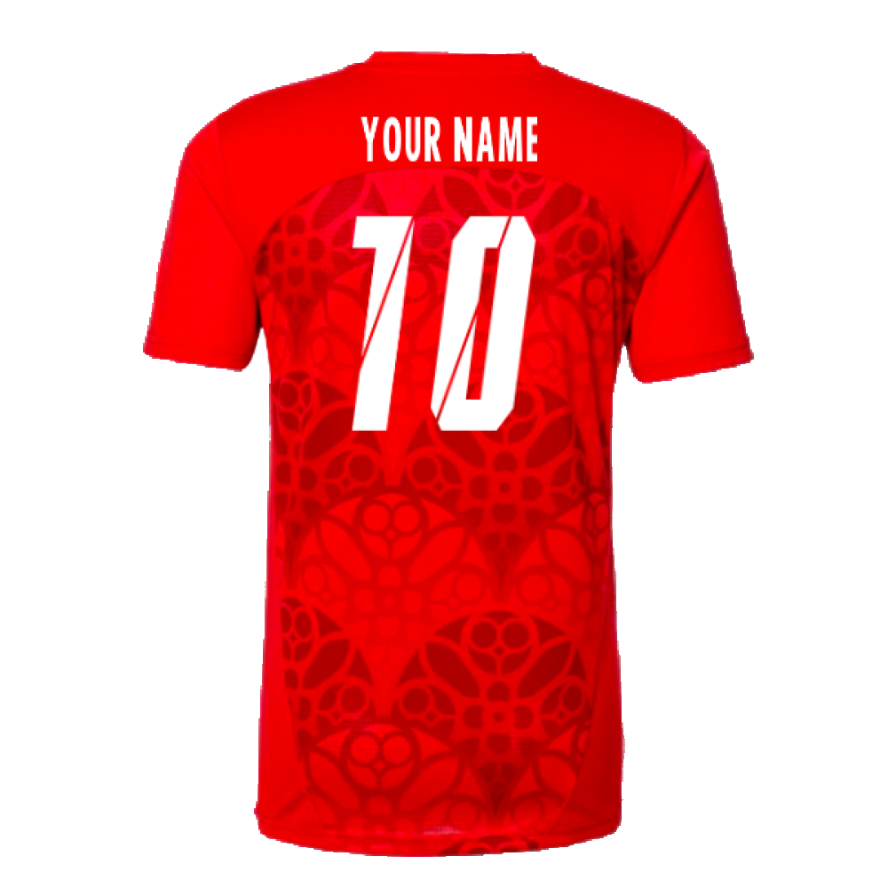 2024-2025 Red Bull Leipzig Pre-Match Shirt (Red) (Your Name)