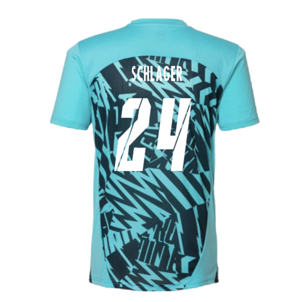 2024-2025 Red Bull Leipzig Pre-Match SS Shirt (Aqua) (Schlager 24)