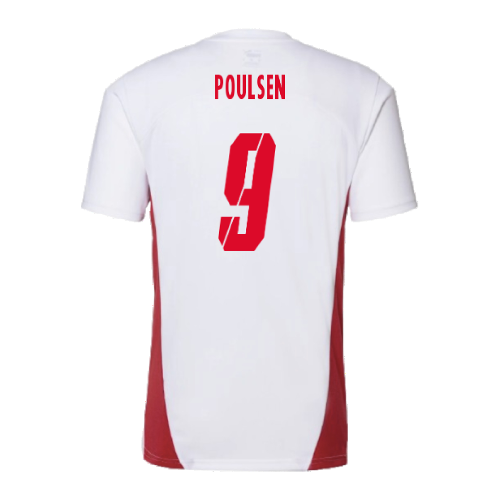 2024-2025 Red Bull Leipzig Training Shirt (White) (Poulsen 9)