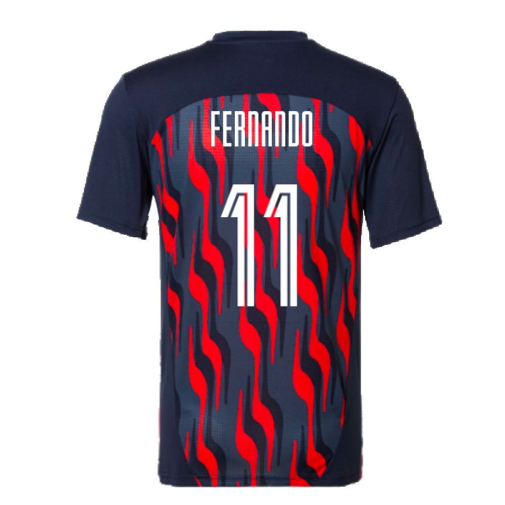 2024-2025 Red Bull Salzburg Pre-Match Shirt (Navy) (Fernando 11)