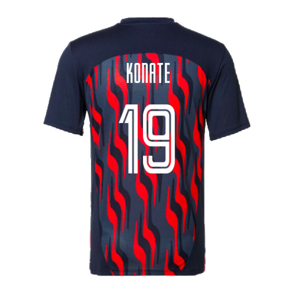 2024-2025 Red Bull Salzburg Pre-Match Shirt (Navy) (Konate 19)